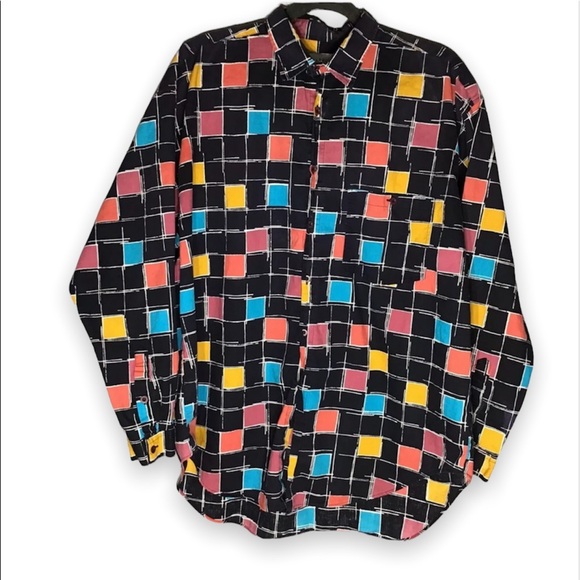 80s retro collared shirt - Picture 1 of 4